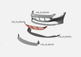 Capristo Ferrari Roma - Carbon Fiber Front Bumper (Complete)